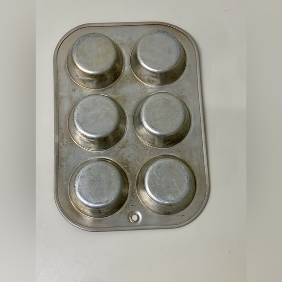 Mid Century Vtg Teflon Coated Aluminum Non Stick Muffin Cupcake Baking Tin - Picture 6 of 11